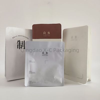 kopen Platte bodem 8 zijdelingse verzegelingszak Plastic warmteverzegelingszak met zip slot eenrichtingsklep online manufacture