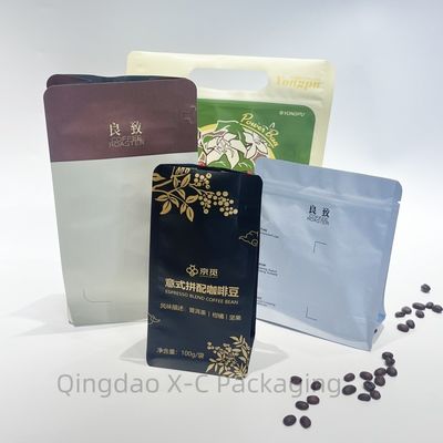 kopen Grote kortingen! Duurzame koffieverpakkingen matte afwerking platte bodem online manufacture