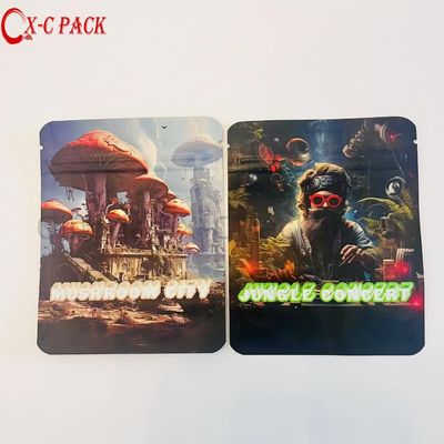 kopen Candy Child Proof Print Verpakkingsontwerp 3-zijdig Mini Ziplock 3.5g Gram 3.5 Custom Mylar Bag online manufacture
