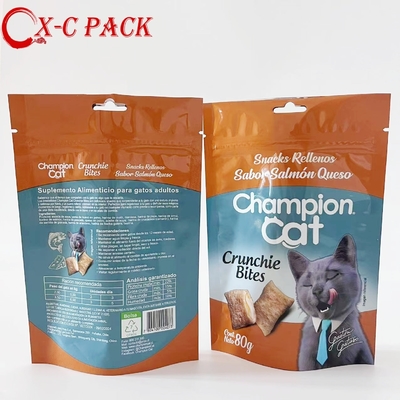 kopen Gratis Monster Op Maat Gemaakte Hersluitbare Ritssluiting Honden Schildpad Katten Snoepjes Snack Verpakking Dier Voeding Verpakkingszak online manufacture