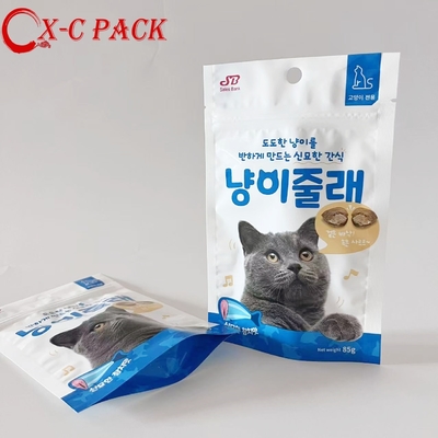 kopen Groothandel Op maat gemaakte plastic verpakkingen voor huisdieren Snack Kattenhonden natte zakjes voor huisdieren Staande zak met rits verpakkingszak online manufacture