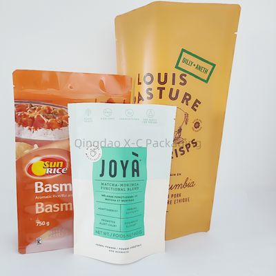 Aanpasbaar Stand Up Pouch Compound Flexibel Herbruikbaar Gravure Print Voedselkwaliteit Safe