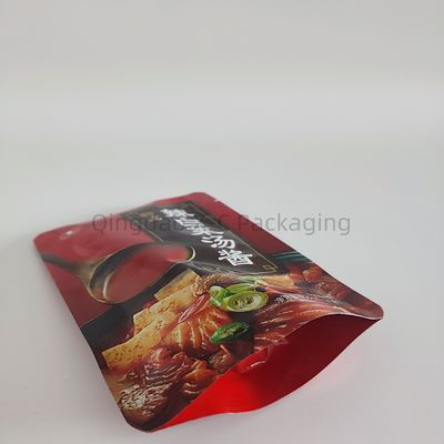 Gelamineerde kunststof hervergrendelbare stand-up zak Custom dikte voor snoep noten snack