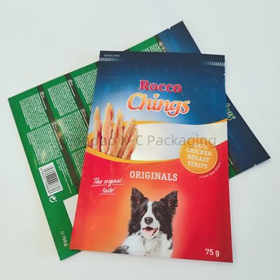 Huisdiervoedsel 3 zijdelinge zegelzakjes hervergrendelbare mini kleine aangepaste vochtbestendige voedselkwaliteit kleurrijk