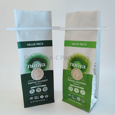 OEM 8 Side Seal Pocket opnieuw sluitbaar met Side Gusset Zipper Square Bottom Gusset