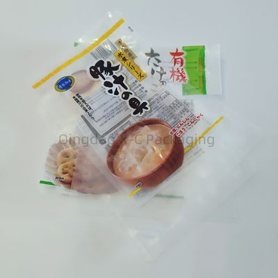 Op maat gedrukt 3 zijde verzegeling zak met raam warmte verzegeling Plastic snack verpakkingszak