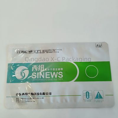Op maat gedrukte driezijdige verzegelbare zak met herverzegelbare zak Aluminiumfolie Mylar voor geneeskunde