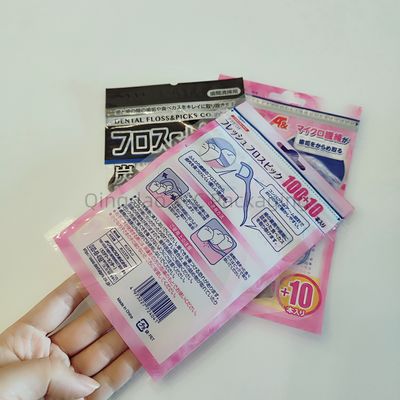 Voedsel 3 zijdelingse afdichting zakken aangepaste tanden aligners zak verpakking plat ziplock herbruikbare zak