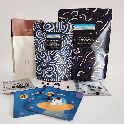 Rectangular vorm Plastic zak Verpakking Mat voedsel met Ziplock Custom Printed