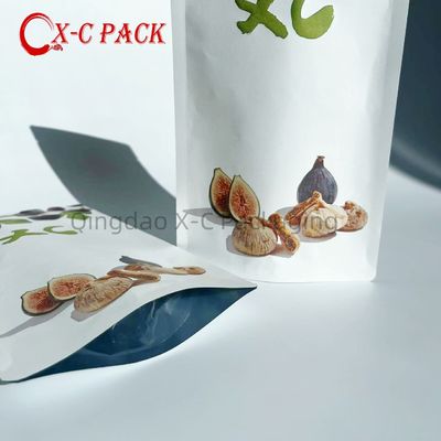 Stand-up Zipper Bruin Kraftpapier Herverzegelbaar Ziplock Warm verzegelbaar Voedselopslag Doypack Verpakkingszakjes zak