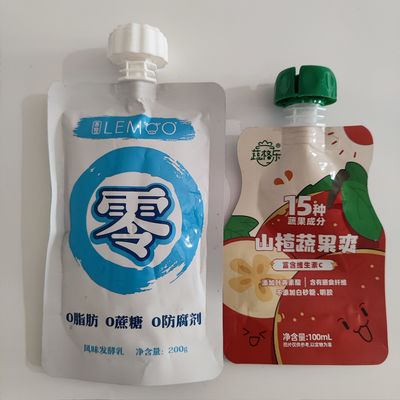 Spout Stand-up Bag Juice Milk Tea Sojamelk Energy Drink Wijn Cocktail Milk Liquid Fruit Puree Ketchup Sauce Zuig Spout Bag