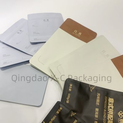 Kraft papier zak met raam opstaan zak Zwarte Doypack Zip slot voedsel opslag zak Noten Koffiebonen voedsel kwaliteit