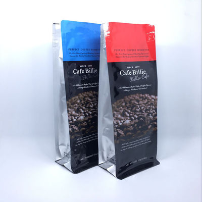 Versterkte rits slot hervergrendelbare platte bodem zak voor koffie en noten 100% inspectie