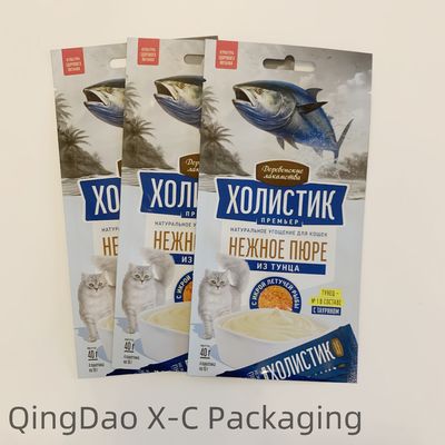 Aluminiumfolie hervergrendelbare onderkant Gusset Plastic Pet Food Bag voor katten hond aangepaste dikte