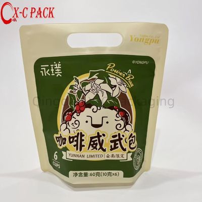 Custom New Design Plastic Mylar Stand Up Pouch Diamantvorm Koffiebonen Verpakkingszak
