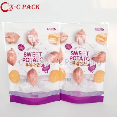 Op maat gemaakte 500pcs 1000pcs Low MOQ Zipper Lock Voedselverpakking Op maat gemaakte Digitale drukwerk Stand up pouch verpakking